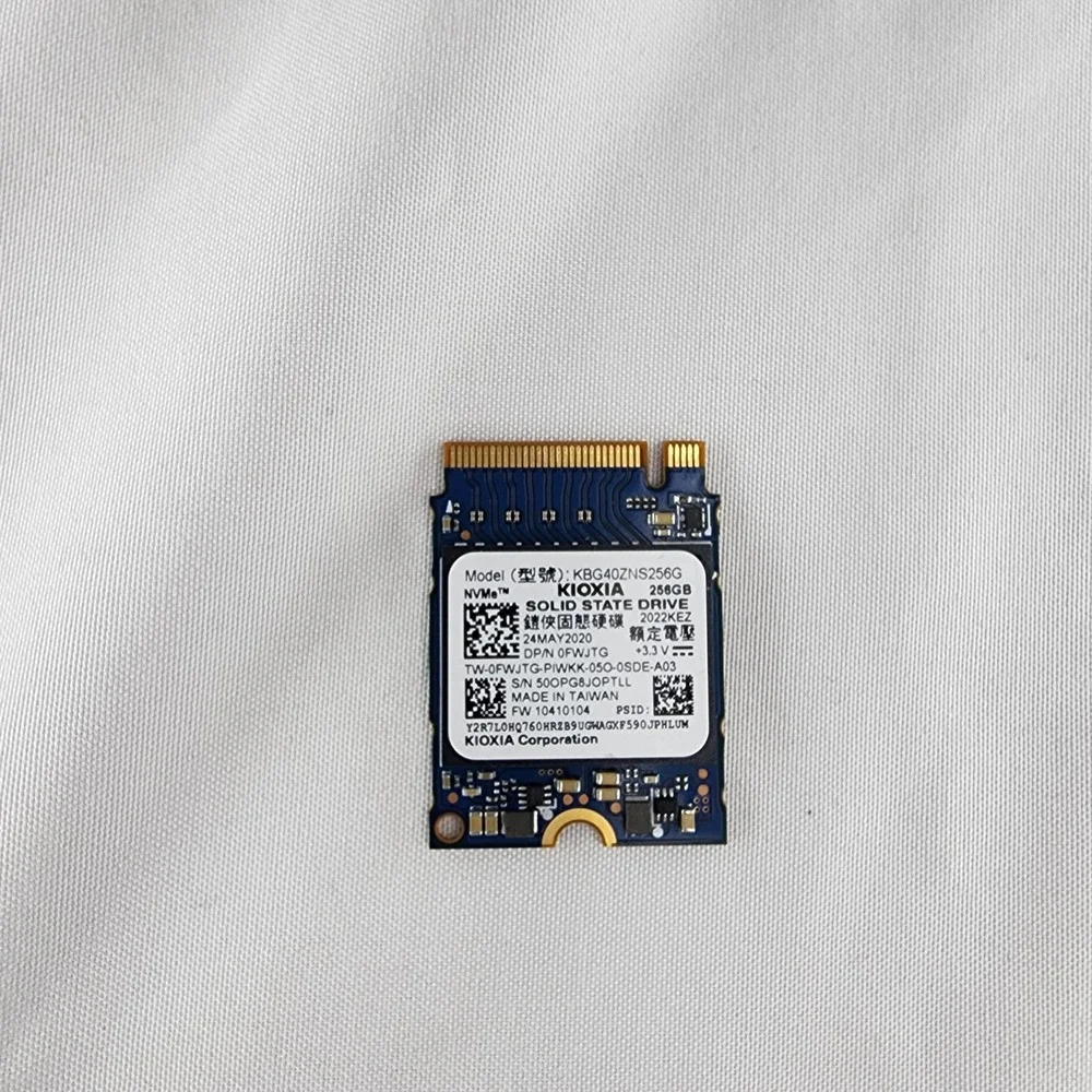 KIOXIA 256GB M.2 2230 NVMe SSD KBG40ZNS256G PCIe Gen3 x4 BG4